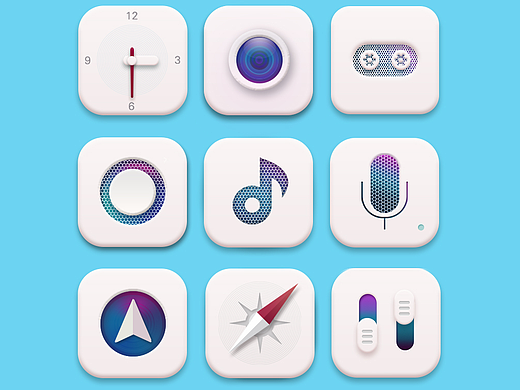 练习的写实图标