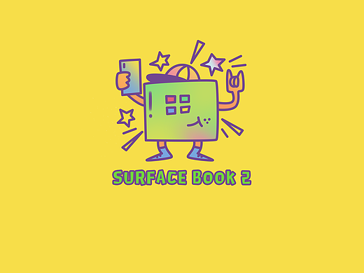Surface Book 2随性专属包图案设计