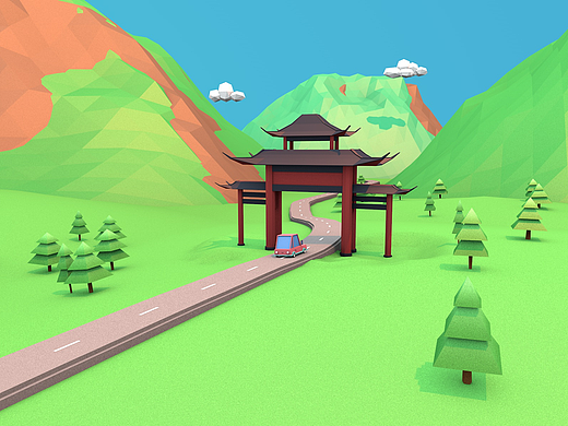 旅游度假区三维展示动画