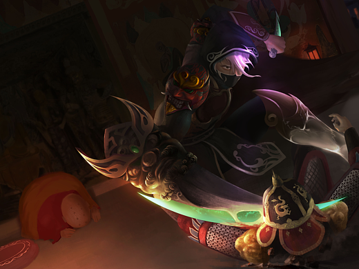 兰陵王皮肤插画《敦煌行动》