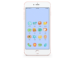 一組手機(jī)圖標(biāo)