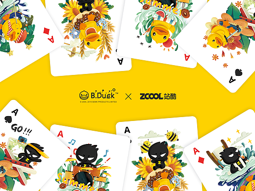 B.Duck小黄鸭 x ZCOOL站酷联名扑克￼