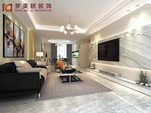 厦门梦美居装饰-明发建群雅苑-现代（个人主页-ZMjI5NzcwMjg=） - 家装设计 - 站酷设计师厦门梦美居装饰原创素材 - 站酷ZCOOL