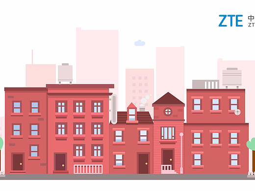 3D马卡龙色系建筑--处女座