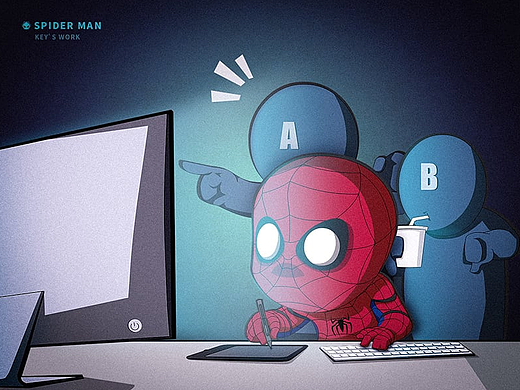 小蜘蛛，改稿歸來(lái) ！（個(gè)人主頁(yè)-ZMjM3MTEyNDg=） - 創(chuàng)作習(xí)作 - 站酷設(shè)計(jì)師K制造原創(chuàng)素材 - 站酷ZCOOL