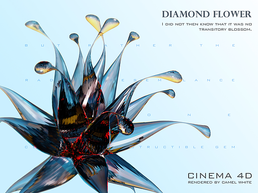 C4D-Diamantes flores（个人主页-ZMjI4MDk3MjA=） - 其他三维 - 站酷设计师Camel白原创素材 - 站酷ZCOOL