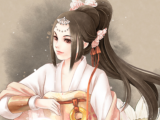 水墨妹子