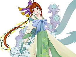 花鳥卷—黛雨青萍