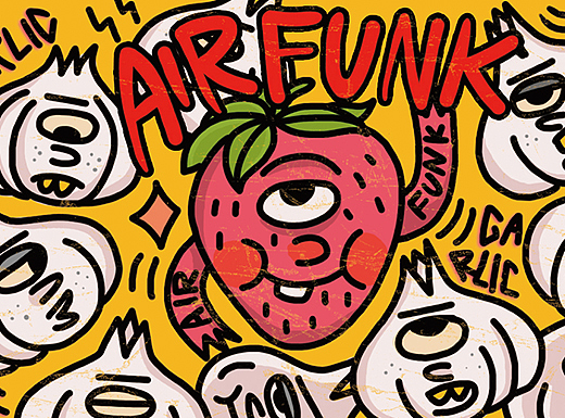 AIR FUNK 产品包装插画