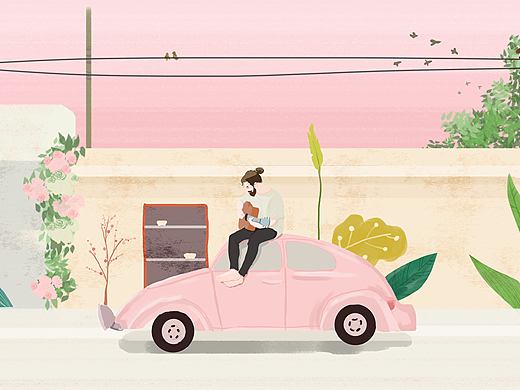 快乐新世界,有机会更好! #伊利畅轻#包装海报插画