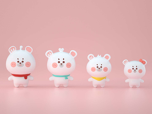 Midea Family Q版形象设计（个人主页-ZNDE3ODg1MDA=） - IP形象 - 站酷设计师山海先生原创素材 - 站酷ZCOOL