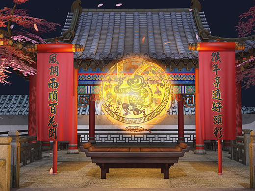 迎新春，拜大年，春节C4D栏目包装