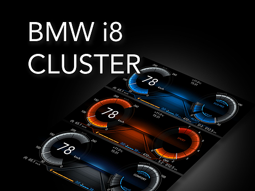BMW i8 仪表盘（下）