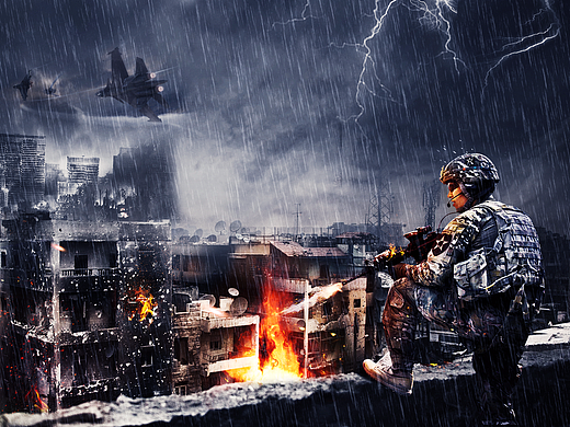 《末日之战》素材合成