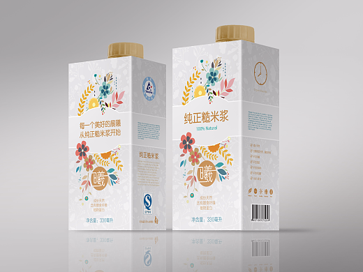 饮料品牌 米浆 包装设计