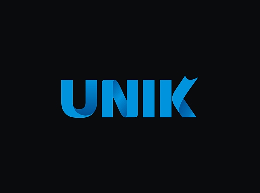 unik 英文 字体设计