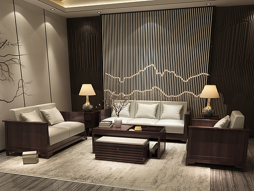 新中式客厅系列