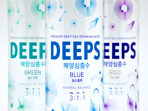 韩国海洋深层水 Deeps包装设计