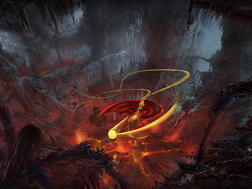 误入盘丝洞插图_素材网站_图片免费下载-zcool站酷