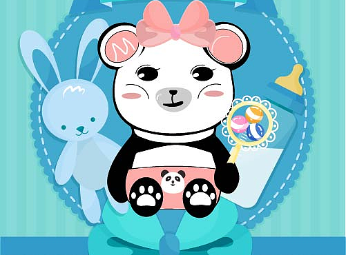 萌系熊小美（个人主页-ZNDE3ODY3MTY=） - IP形象 - 站酷设计师一隅而已原创素材 - 站酷ZCOOL