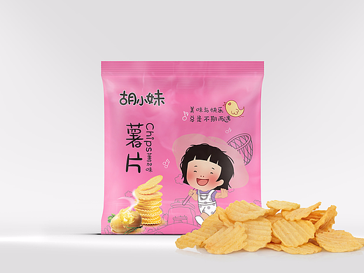 胡小妹休闲食品包装设计