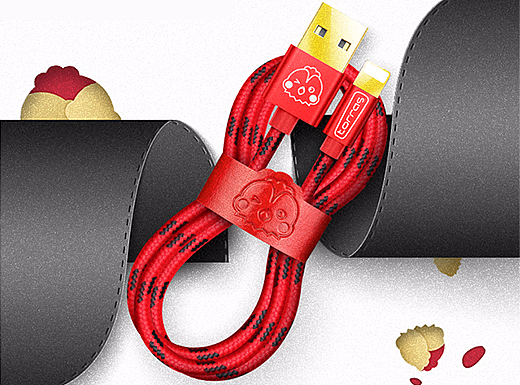 超鸡数据线-帆·手机壳-图拉斯