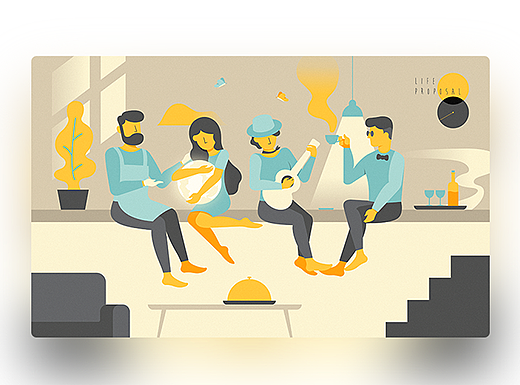 品牌插画 of life proposal