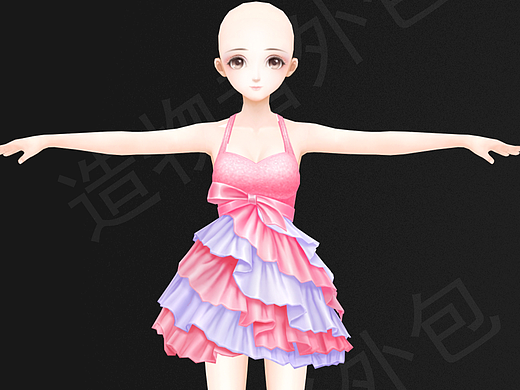 游戏美女一枚，炫舞套装（个人主页-ZMjMyODA3NDA=） - 动画/影视 - 站酷设计师造物者zwzgame原创素材 - 站酷ZCOOL