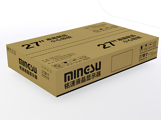 产品精修练习 纸箱包装平面图 效果图 