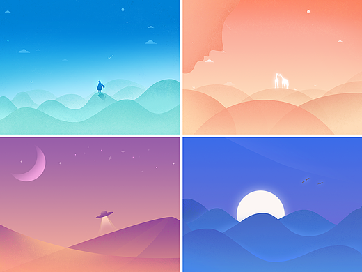 插画美景
