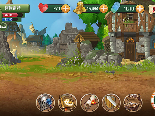 個人練習(xí)：韓系RPG界面（個人主頁-ZMjIyMDM0MDg=） - 游戲UI - 站酷設(shè)計師貓大妮原創(chuàng)素材 - 站酷ZCOOL