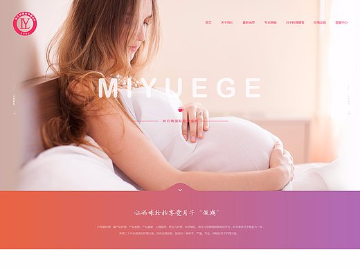 网页设计  网站设计  母婴会所  月子中心  月子会所