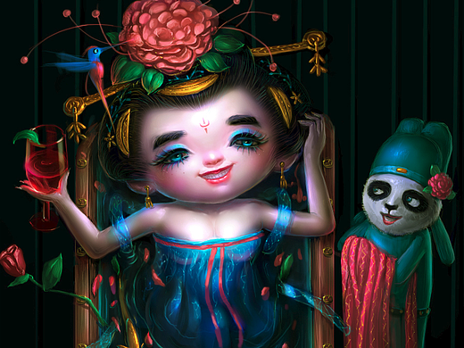 《乱唐美美》沐浴篇1（个人主页-ZMjMzMTY0NTI=） - 创作习作 - 站酷设计师乱唐美美原创素材 - 站酷ZCOOL