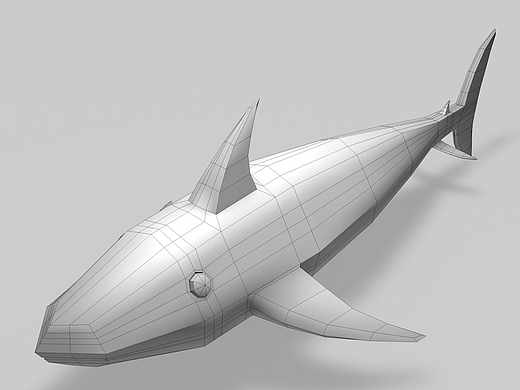 c4d鯊魚練習(xí)（個(gè)人主頁-ZMjI3NDQ0MzI=） - 人物/生物 - 站酷設(shè)計(jì)師1健仔1原創(chuàng)素材 - 站酷ZCOOL