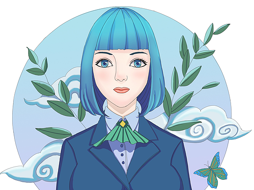 蓝（个人主页-ZMjE5MzE4MzY=） - 创作习作 - 站酷设计师小程的画原创素材 - 站酷ZCOOL