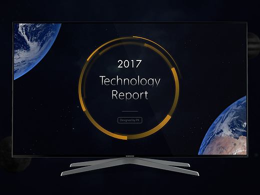 2017 科技感星空星球PPT模板