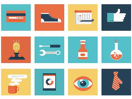 扁平化图标临摹