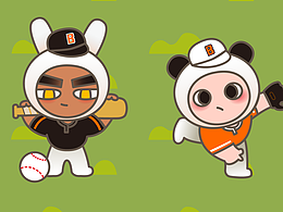 微信表情之打棒球的圓仔