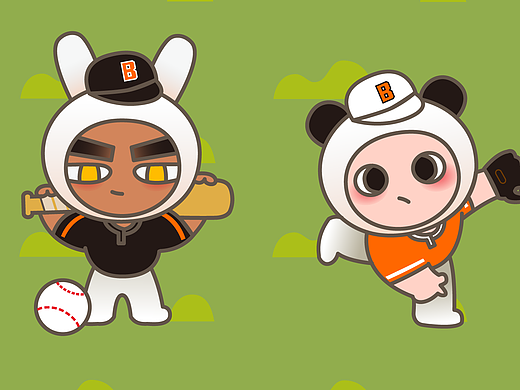 微信表情之打棒球的圆仔