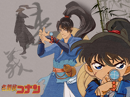 最“侠义”柯南（个人主页-ZMzEzNTU1MjA=） - 商业插画 - 站酷设计师sunny小柒原创素材 - 站酷ZCOOL