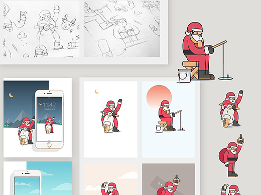 圣诞主题桌面背景设计