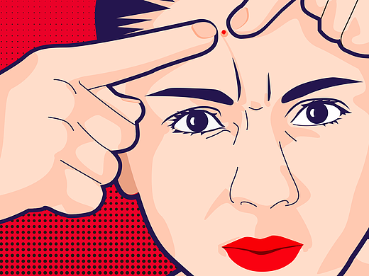 练习字体矢量插画~