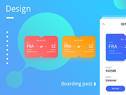 Boarding pass UI