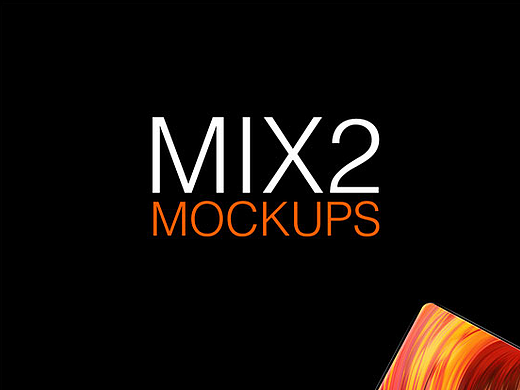 小米MIX2 mockups