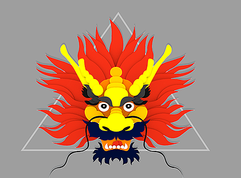 C4D插画（大龙）