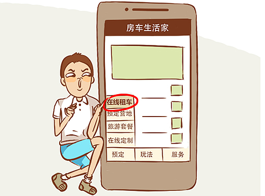 房车生活家租赁指南条漫