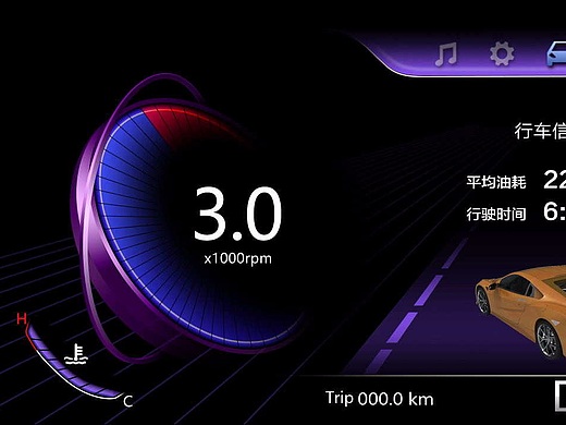 原创汽车仪表设计