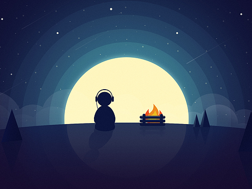 插画练习-孤独星球