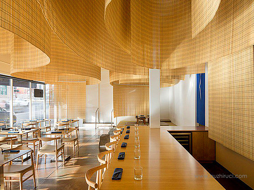 建筑大师的竹帘幽梦！隈研吾波特兰打造日式风味餐厅    