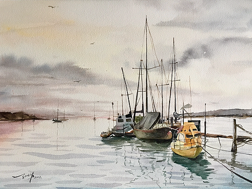 小张：2017年5月水彩